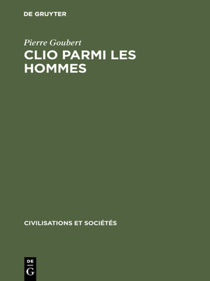 cover image of Clio parmi les hommes